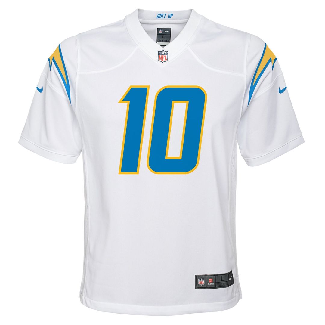 Justin Herbert Los Angeles Chargers Youth Game Jersey - White