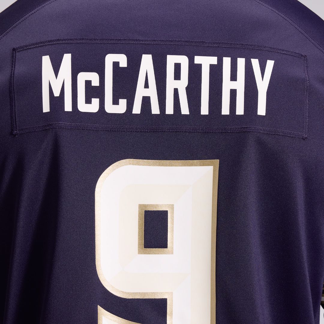 J.J McCarthy Minnesota Vikings 2026 Rivalries Collection Game Jersey - Purple
