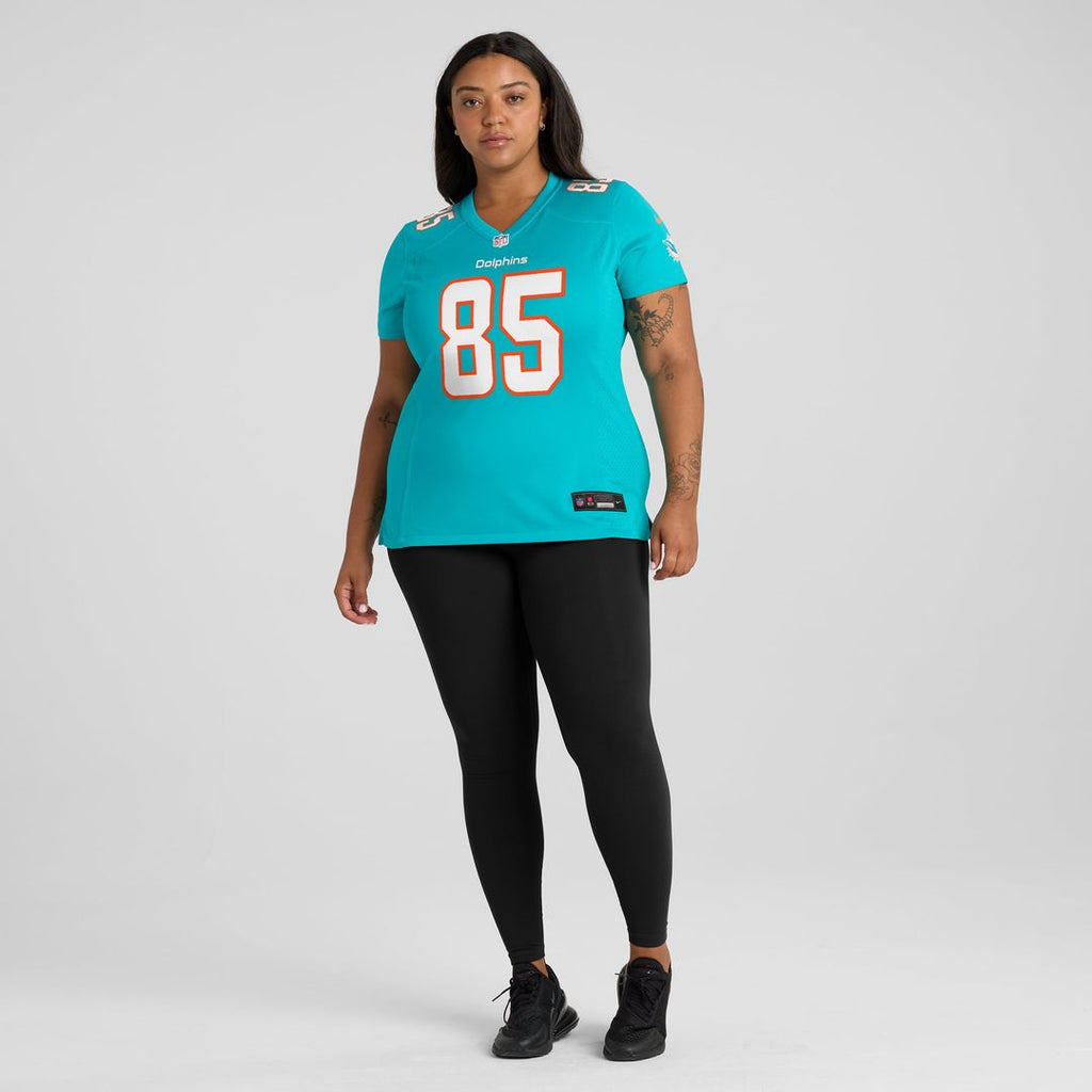 River Cracraft Miami Dolphins Women's Game Player Jersey - Aqua