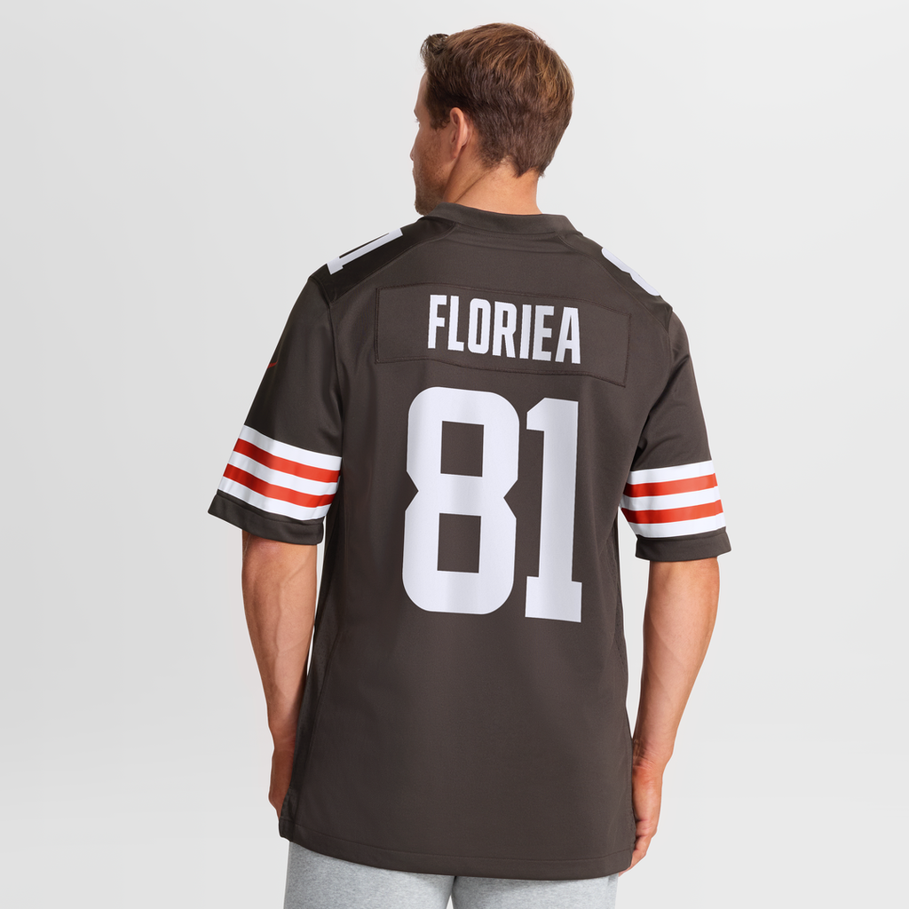 Luke Floriea Cleveland Browns Team Game Jersey - Brown