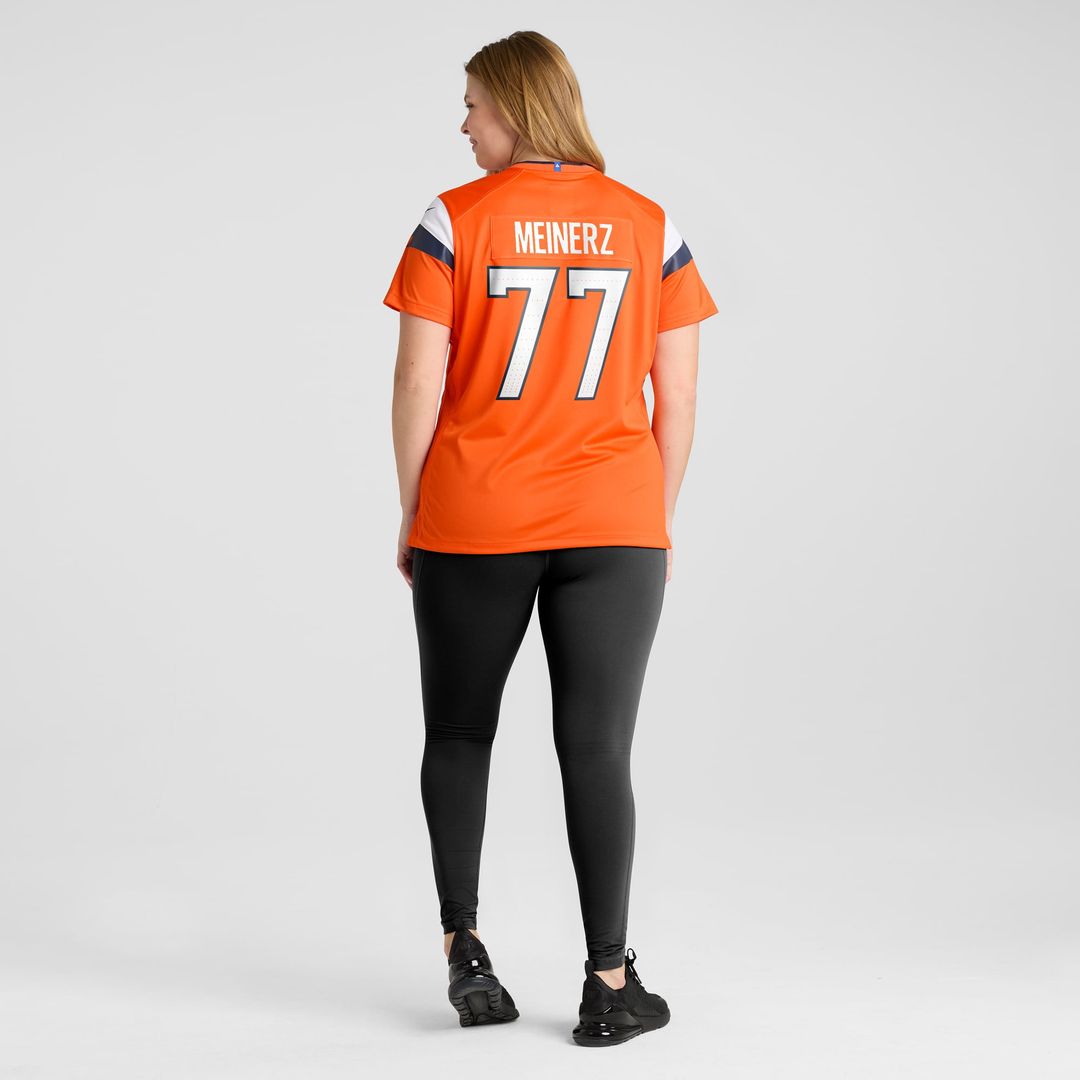 Quinn Meinerz Denver Broncos Women's Team Game Jersey - Orange