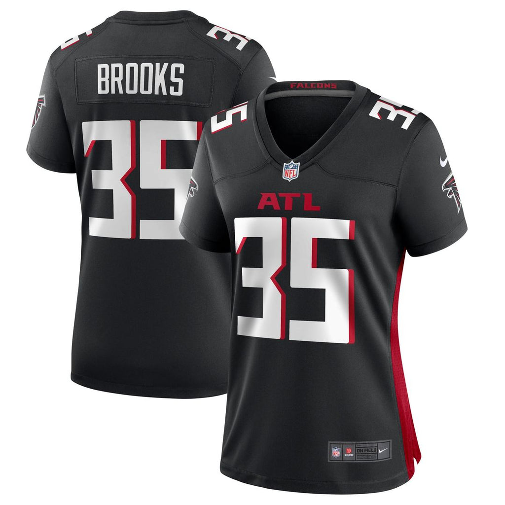 Natrone Brooks Atlanta Falcons Women's Team Game Jersey - Black
