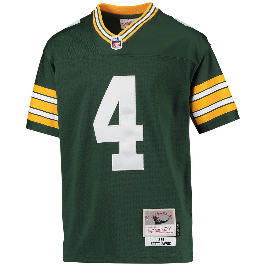 Brett Favre Green Bay Packers Youth 1996 Retired Player Legacy Jersey - Green