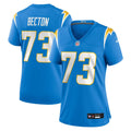 Mekhi Becton Los Angeles Chargers Women's Team Game Jersey - Powder Blue