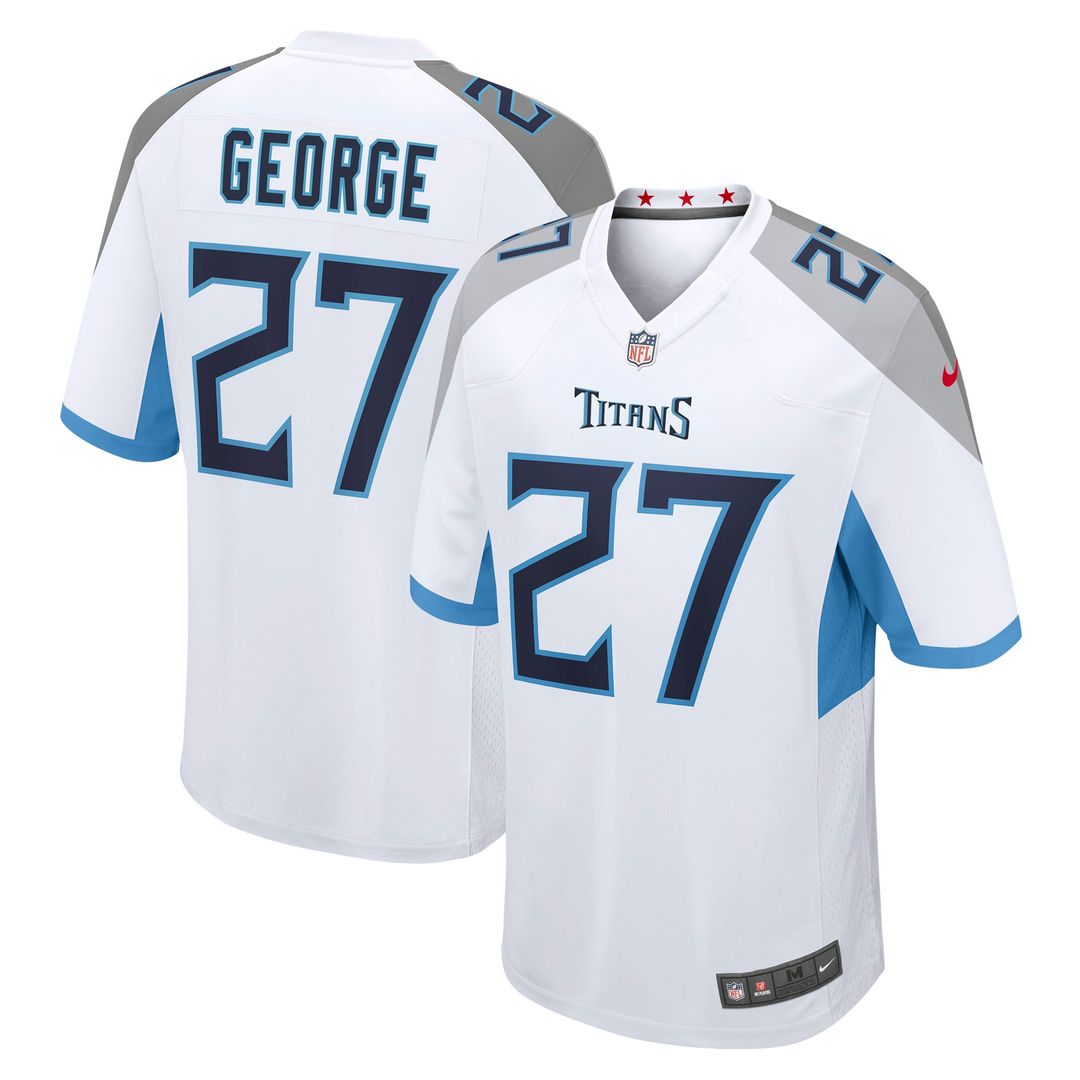 Eddie George Tennessee Titans Retired Player Game Jersey - White