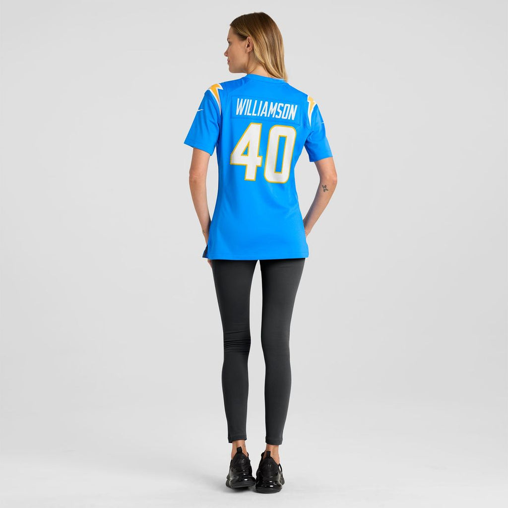 Kendall Williamson Los Angeles Chargers Women's Team Game Jersey - Powder Blue