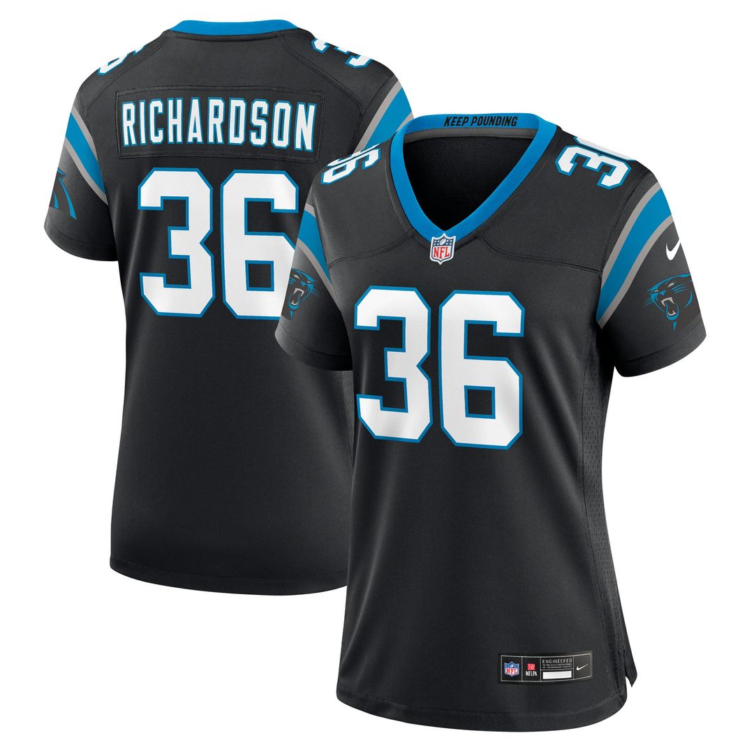 Demani Richardson Carolina Panthers Women's Team Game Jersey - Black