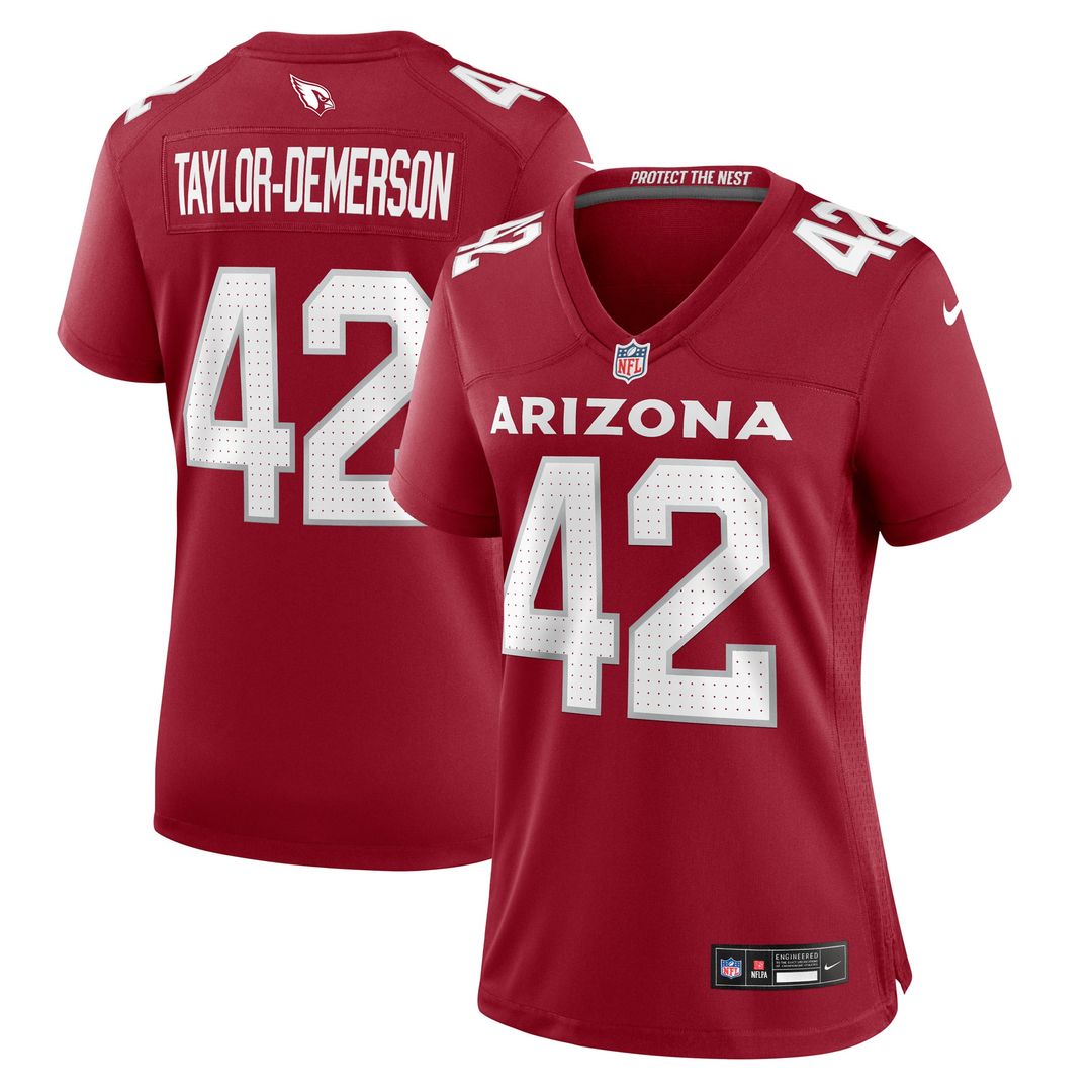 Dadrion Taylor - Demerson Arizona Cardinals Women's Game Jersey - Cardinal