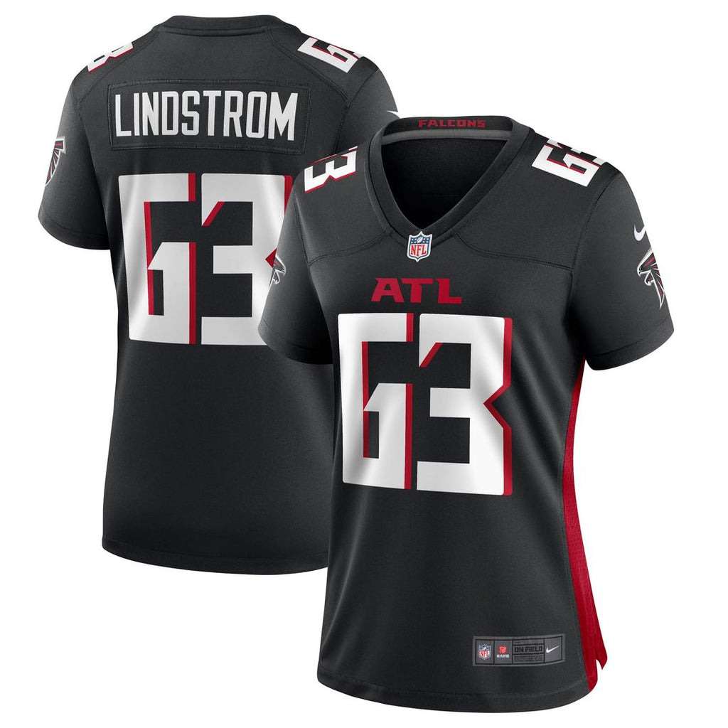 Chris Lindstrom Atlanta Falcons Women's Team Game Jersey - Black