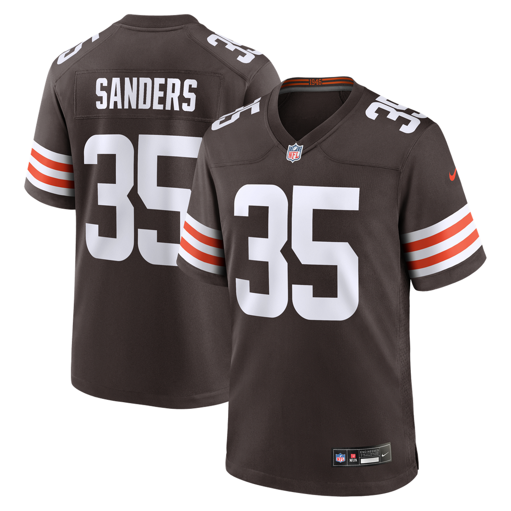 Raheim Sanders Cleveland Browns Team Game Jersey - Brown