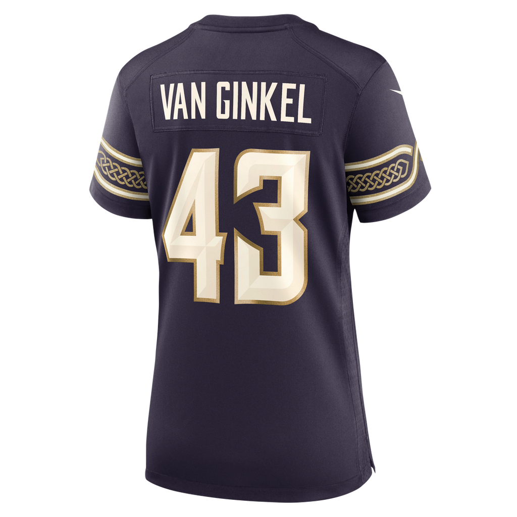 Andrew Van Ginkel Minnesota Vikings Women's 2026 Rivalries Collection Game Jersey - Purple