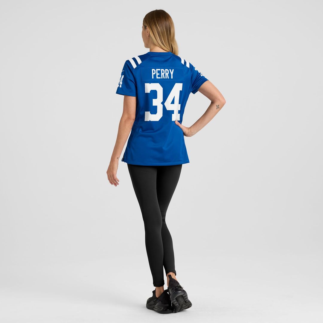 Joe Perry Indianapolis Colts Women's Game Retired Player Jersey - Royal