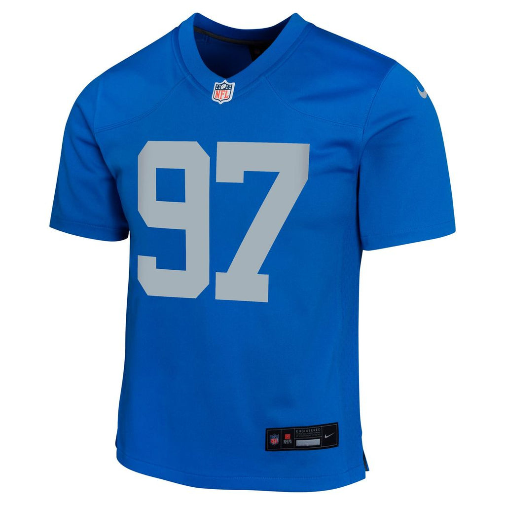 Aidan Hutchinson Detroit Lions Youth Game Jersey - Blue
