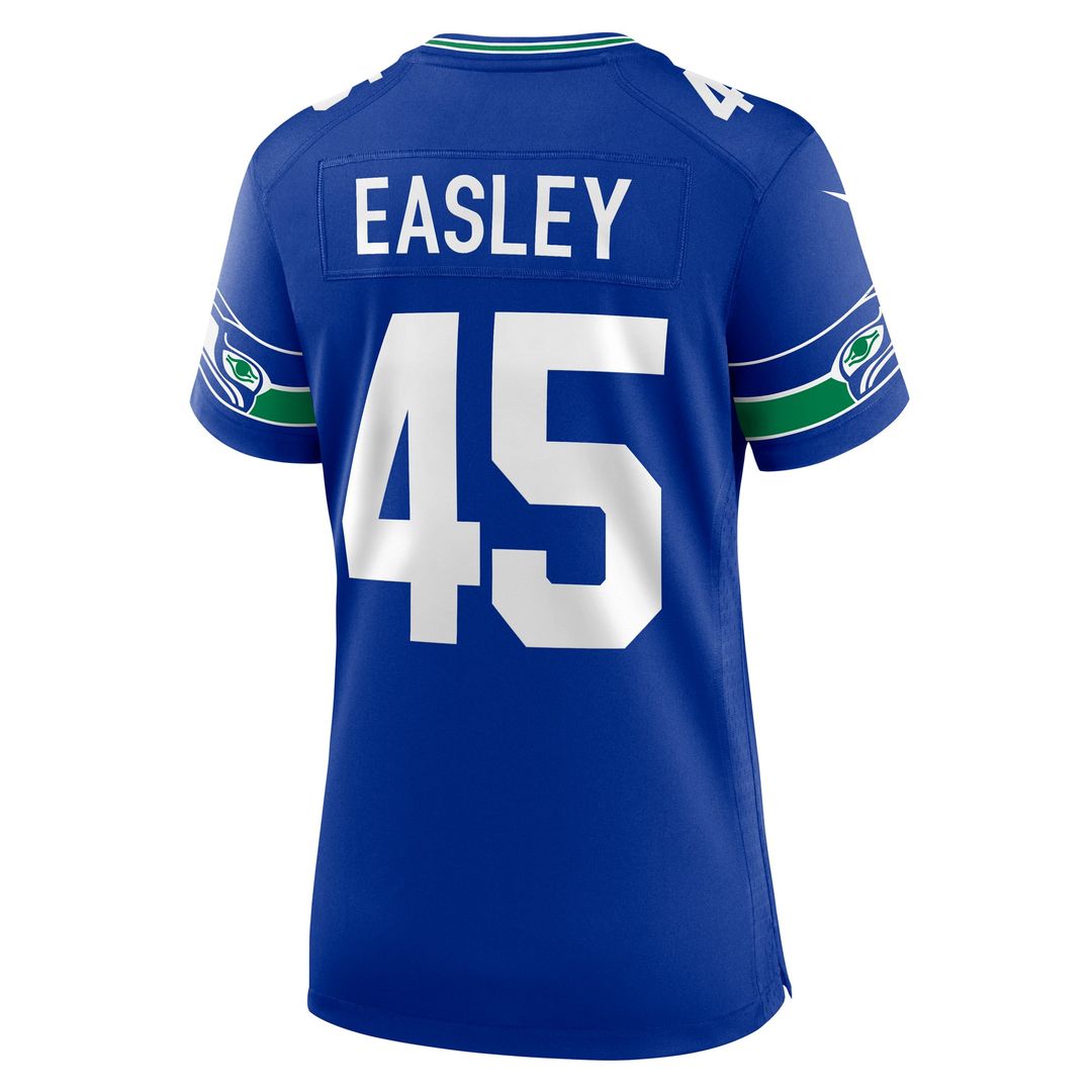 Kenny Easley Seattle Seahawks Women's Throwback Retired Player Game Jersey - Royal