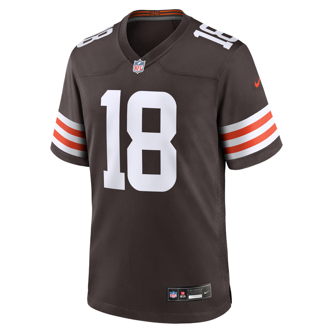 Joe Royer Cleveland Browns Game Jersey - Brown