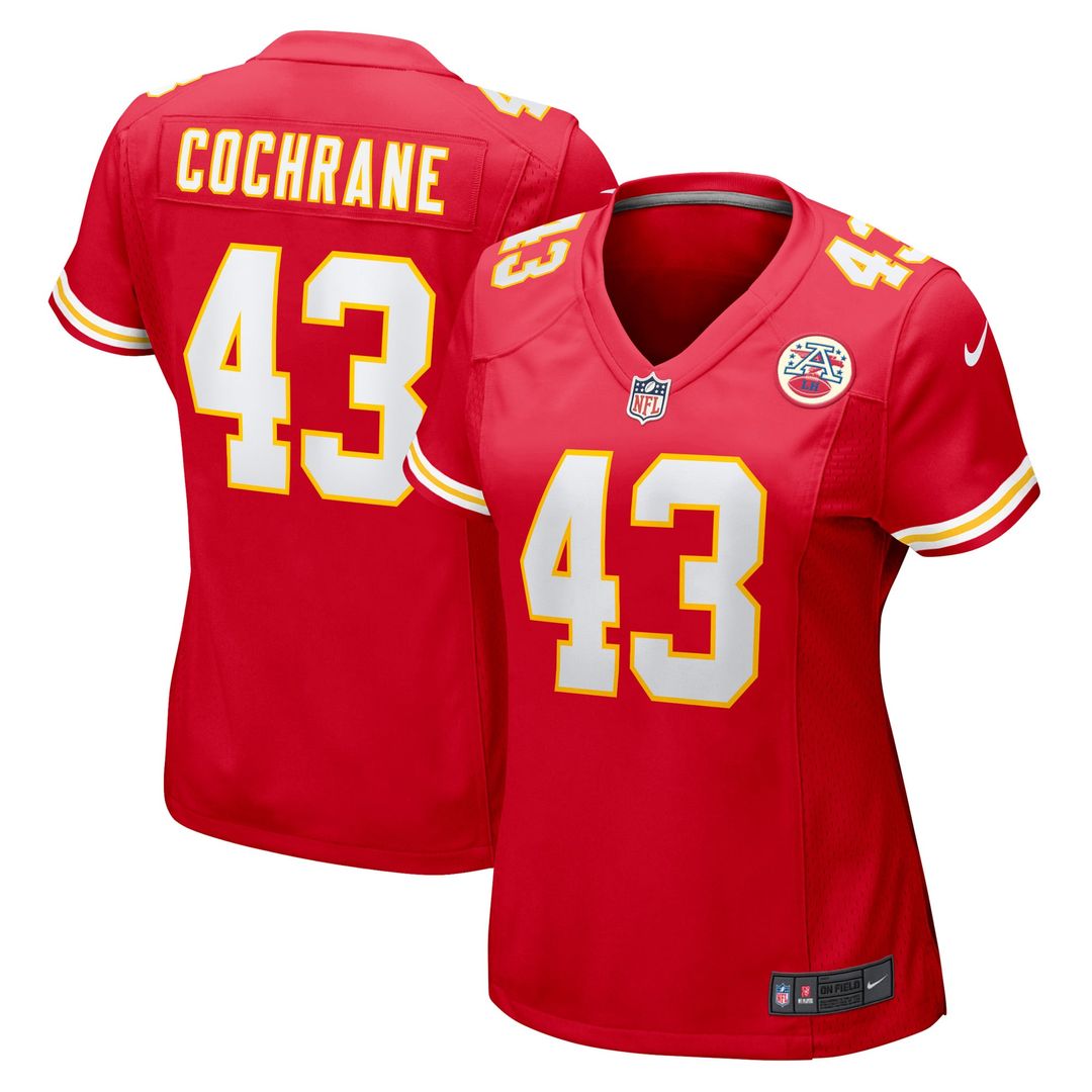 Jack Cochrane Kansas City Chiefs Women's Game Player Jersey - Red