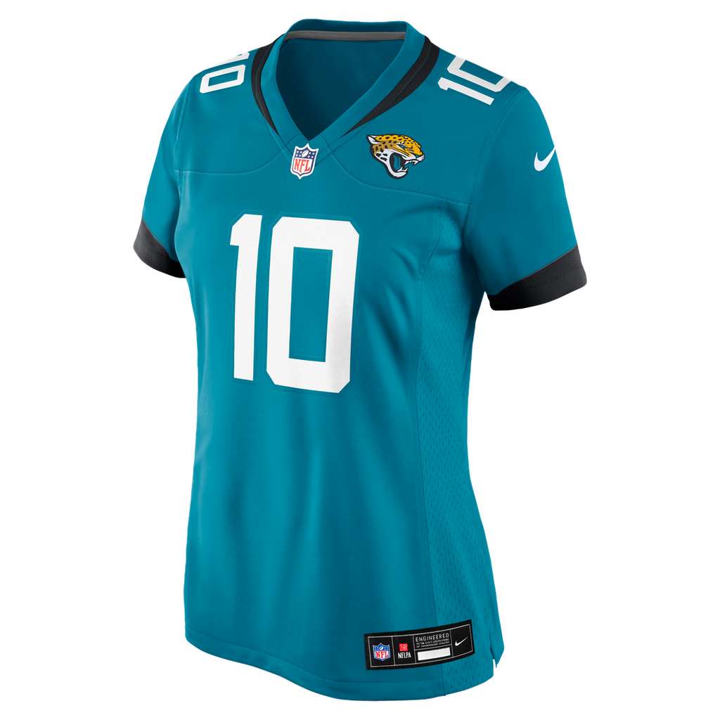 Carter Bradley Jacksonville Jaguars Women's Team Game Jersey - Teal