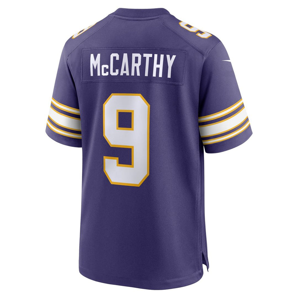 J.J. McCarthy Minnesota Vikings 2nd Alternate Player Game Jersey - Purple