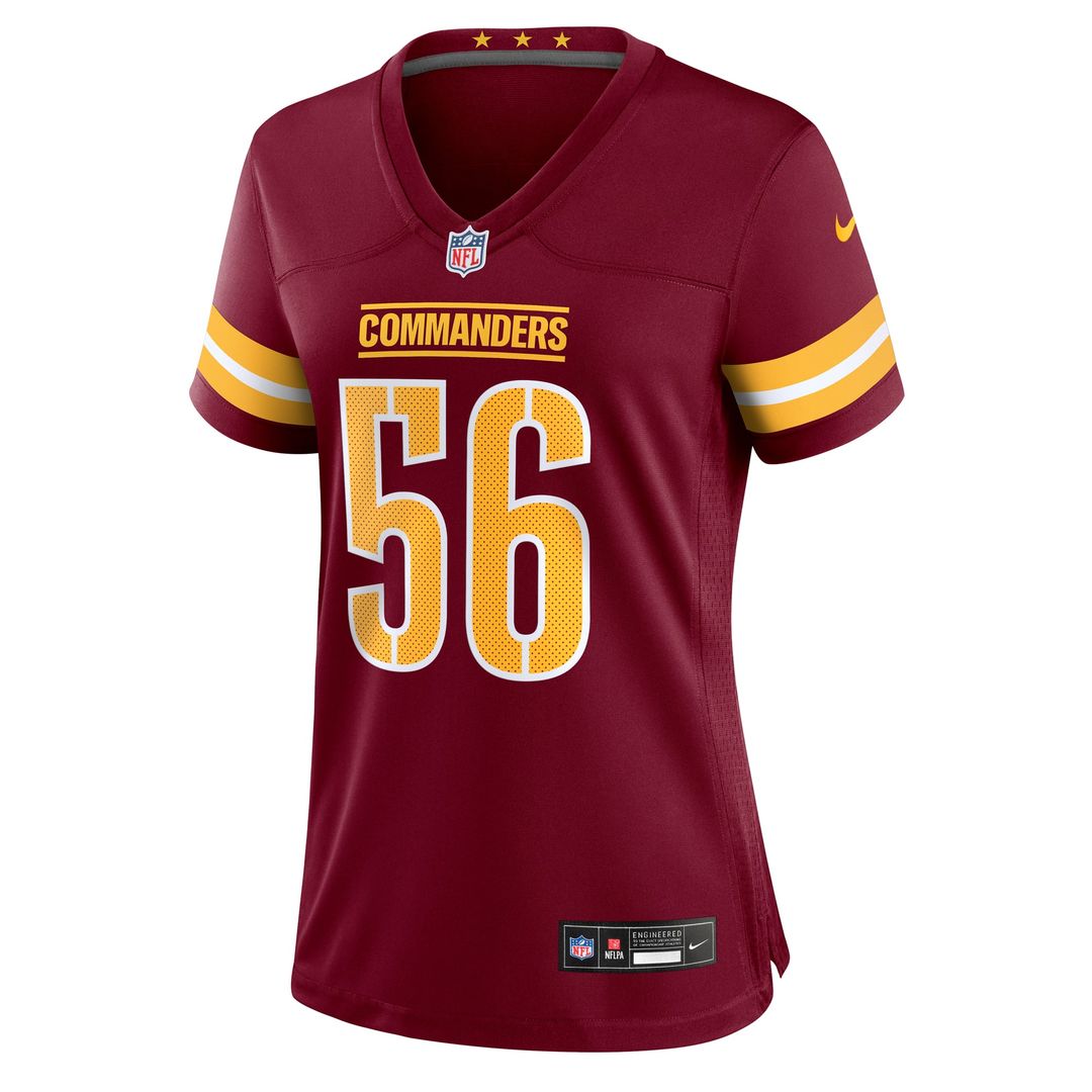 Kain Medrano Washington Commanders Women's Team Game Jersey - Burgundy