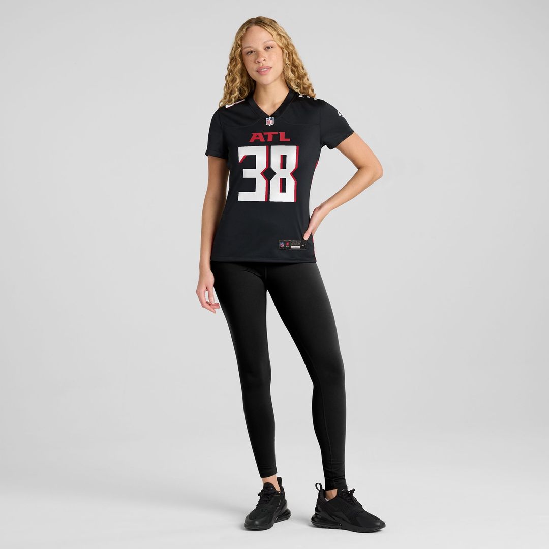 Nathan Carter Atlanta Falcons Women's Team Game Jersey - Black