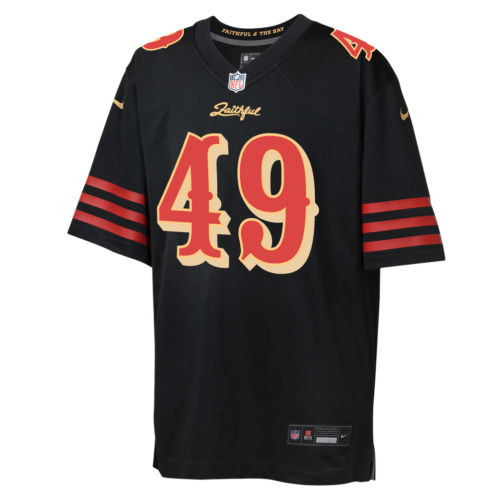 The Faithful San Francisco 49ers Youth Rivalries Collection Game Jersey - Black