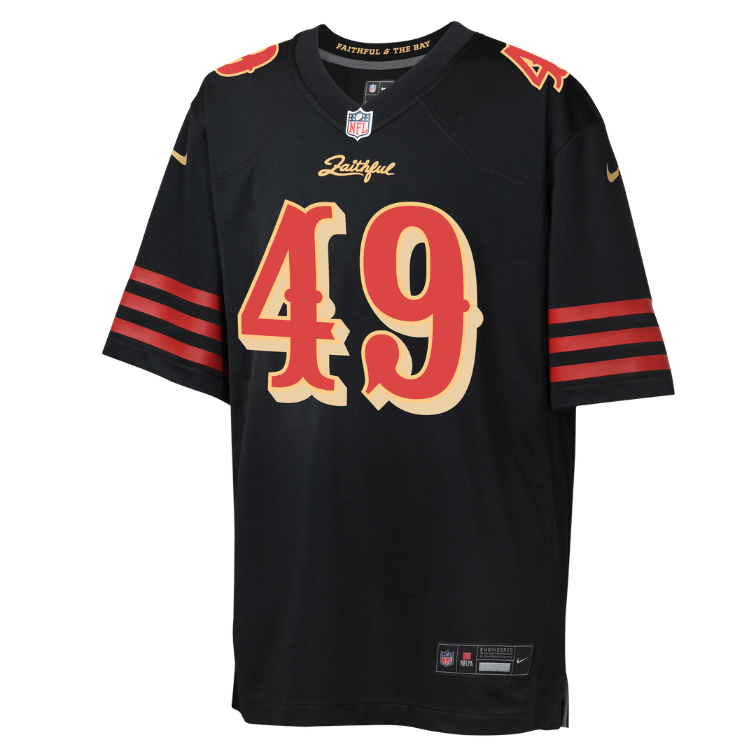 The Faithful San Francisco 49ers Youth Rivalries Collection Game Jersey - Black