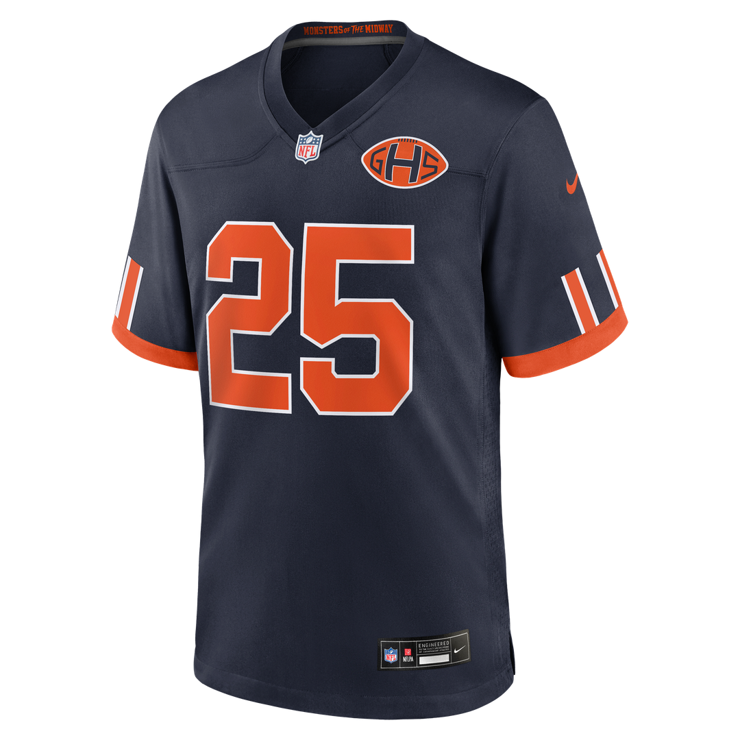 Kyle Monangai Chicago Bears 2026 Rivalries Collection Game Jersey - Navy