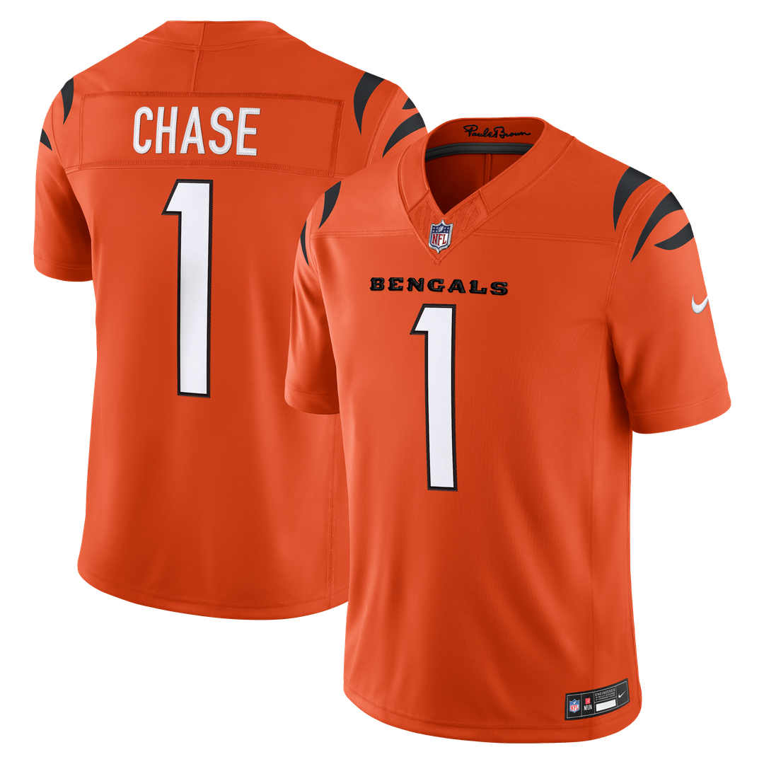Ja'Marr Chase Cincinnati Bengals Vapor F.U.S.E. Stitched Limited Jersey - White