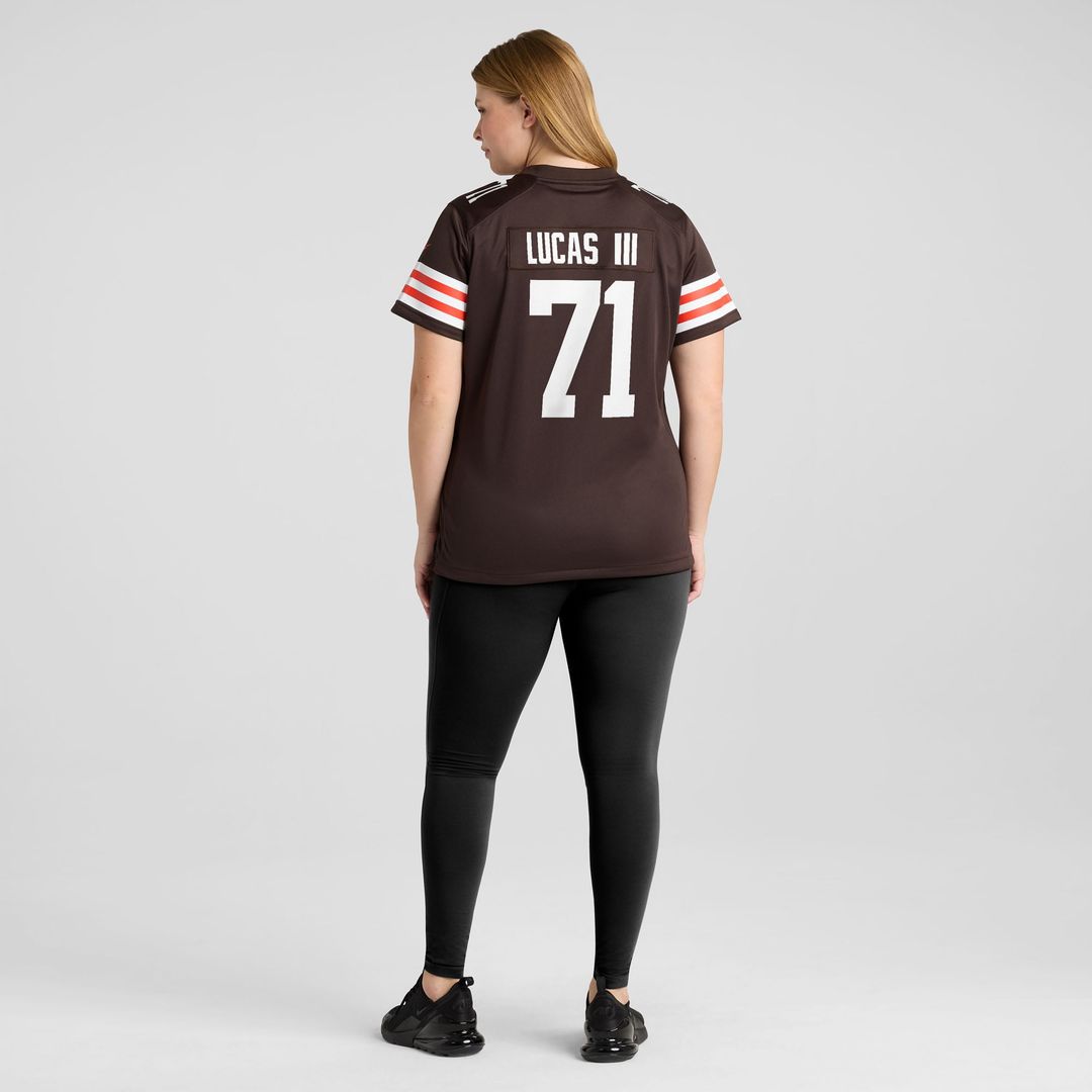 Cornelius Lucas Cleveland Browns Women's Team Game Jersey - Brown