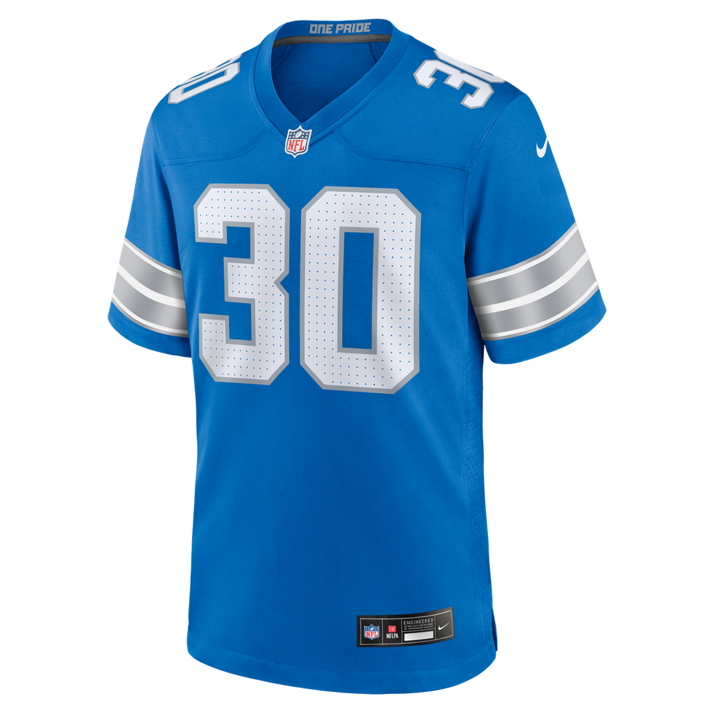 Khalil Dorsey Detroit Lions Team Game Jersey - Blue