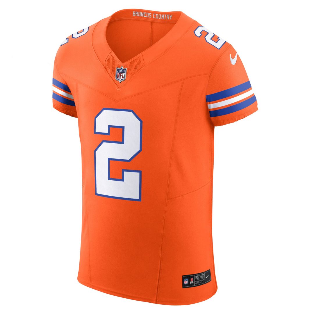 Patrick Surtain II Denver Broncos Alternate Vapor F.U.S.E. Elite Jersey - Orange