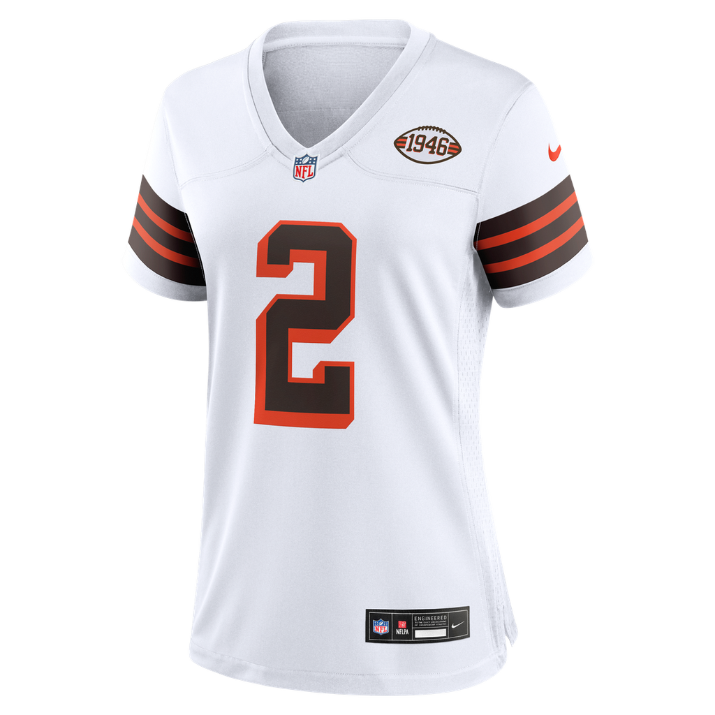 Shedeur Sanders Cleveland Browns Women's Alternate Game Jersey - White