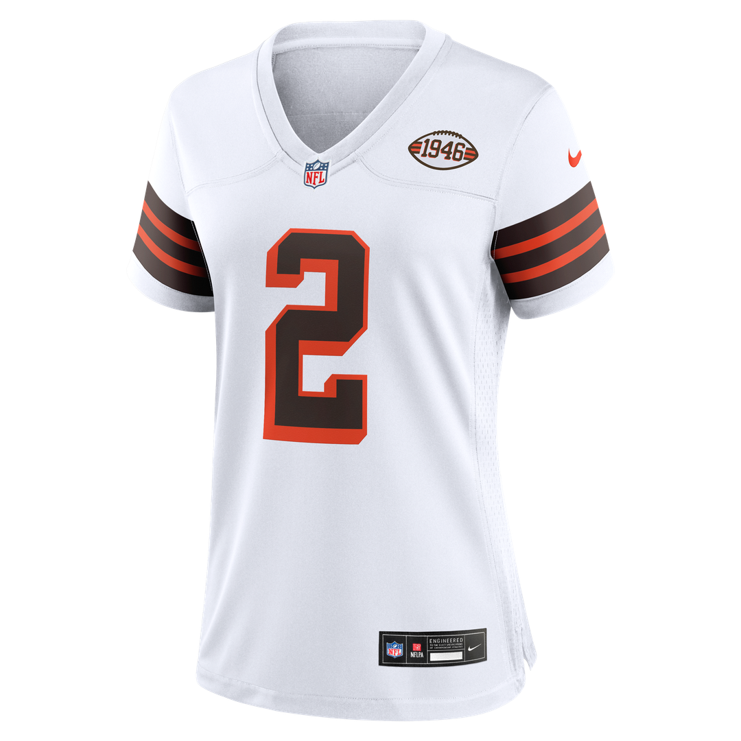 Shedeur Sanders Cleveland Browns Women's Alternate Game Jersey - White