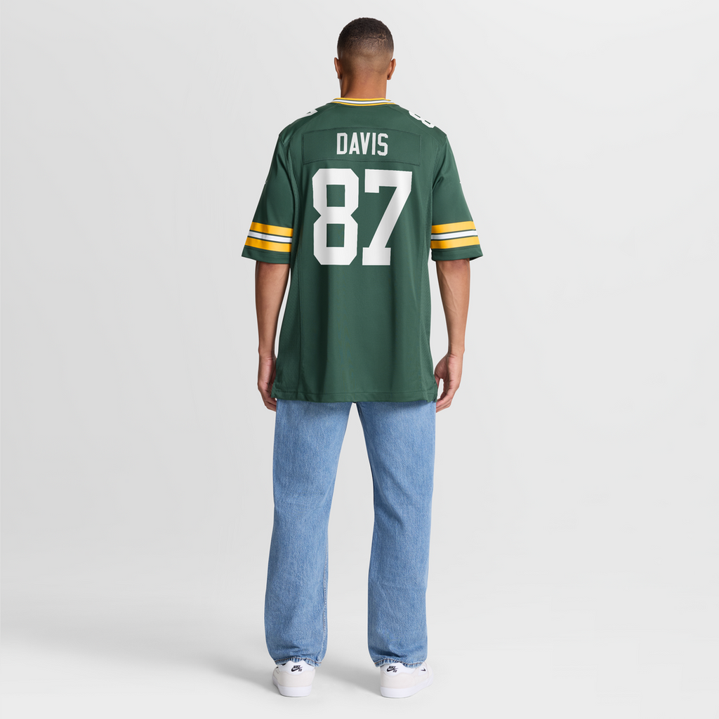 Willie Davis Green Bay Packers Game Retired Player Jersey - Green