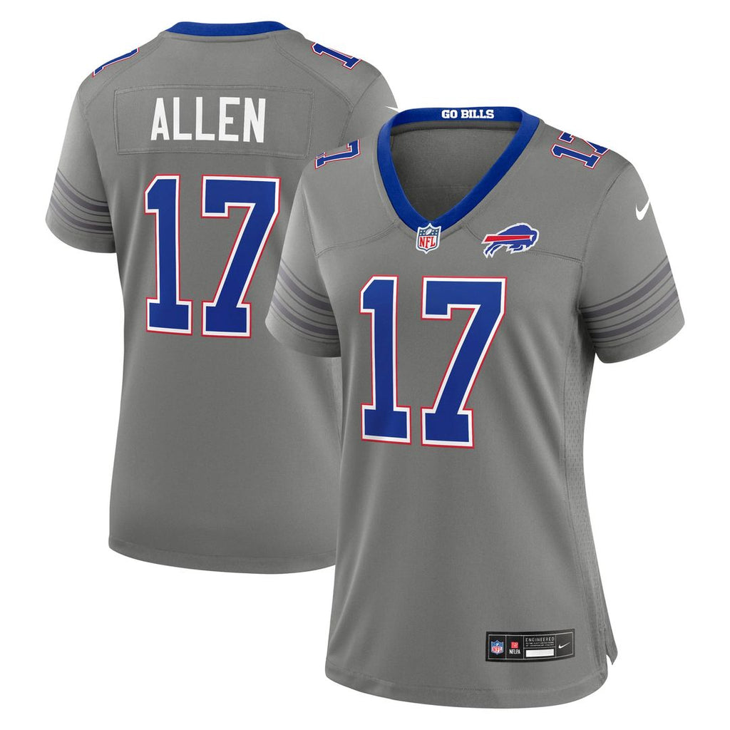 Josh Allen Buffalo Bills Women's Nickel City Game Jersey - Gray