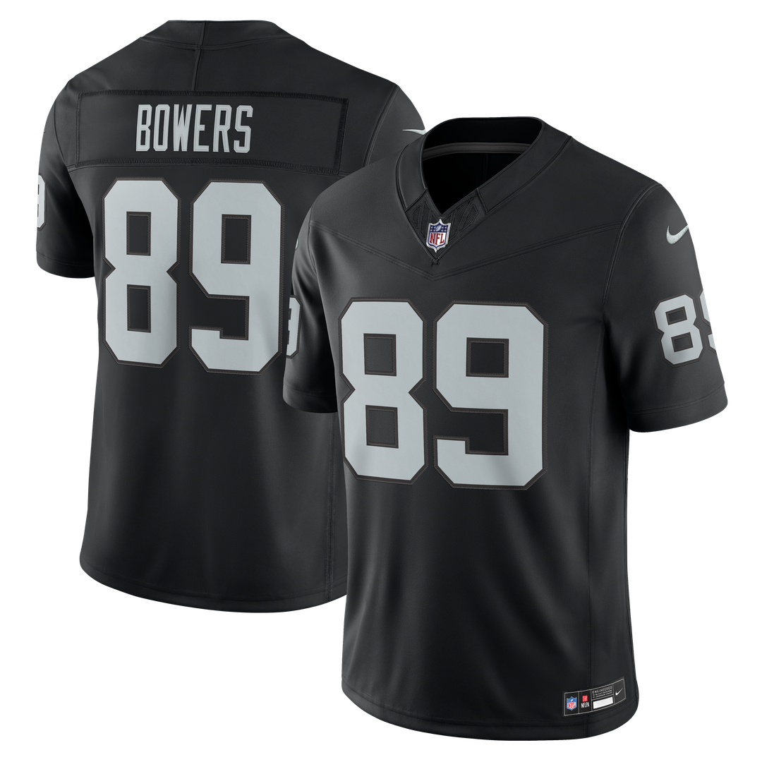 Brock Bowers Las Vegas Raiders Team Vapor F.U.S.E. Stitched Limited Jersey - Black