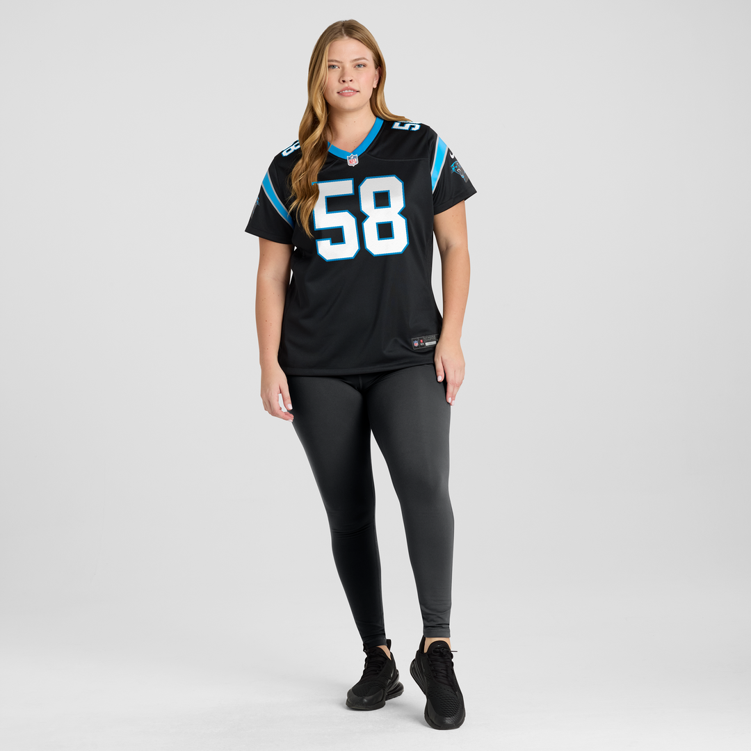 Bobby Okereke Carolina Panthers Women's Team Game Jersey - Black