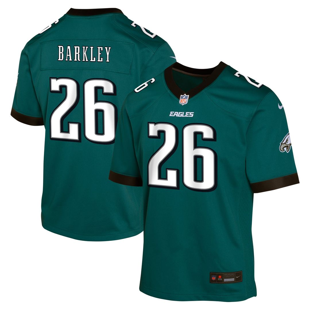Saquon Barkley Philadelphia Eagles Youth Game Jersey - Green