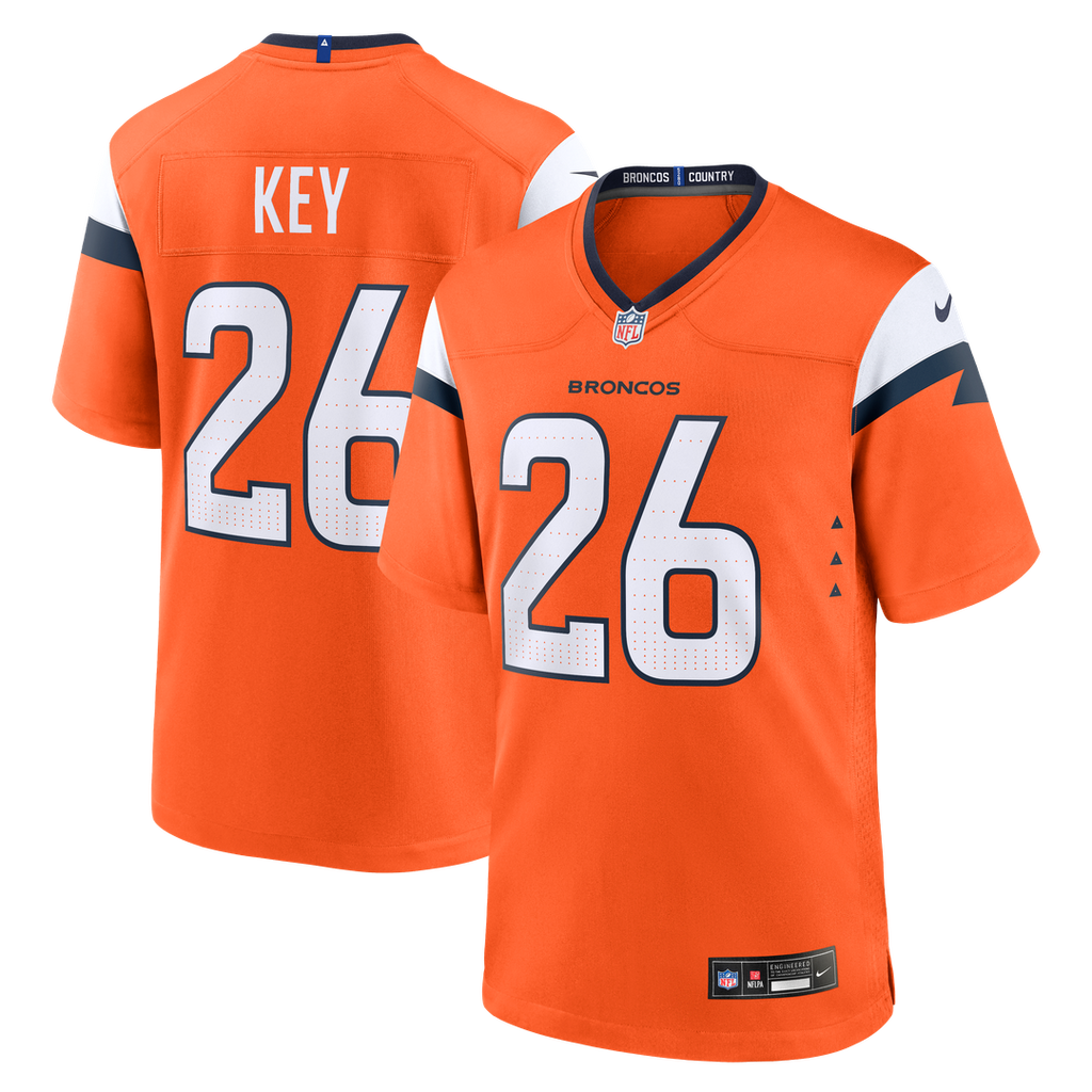 Devon Key Denver Broncos Team Game Jersey - Orange