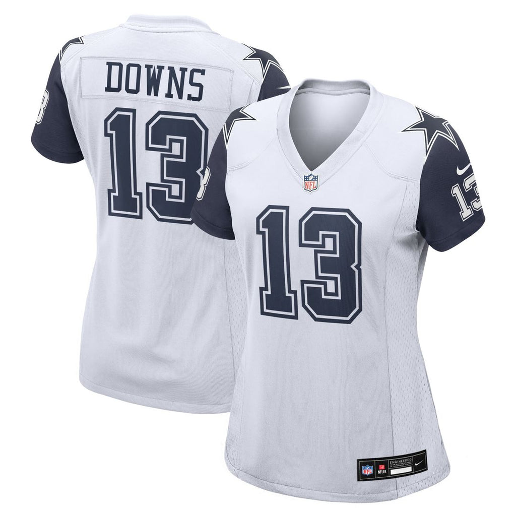 Caleb Downs Dallas Cowboys Women's Alternate Game Jersey - White