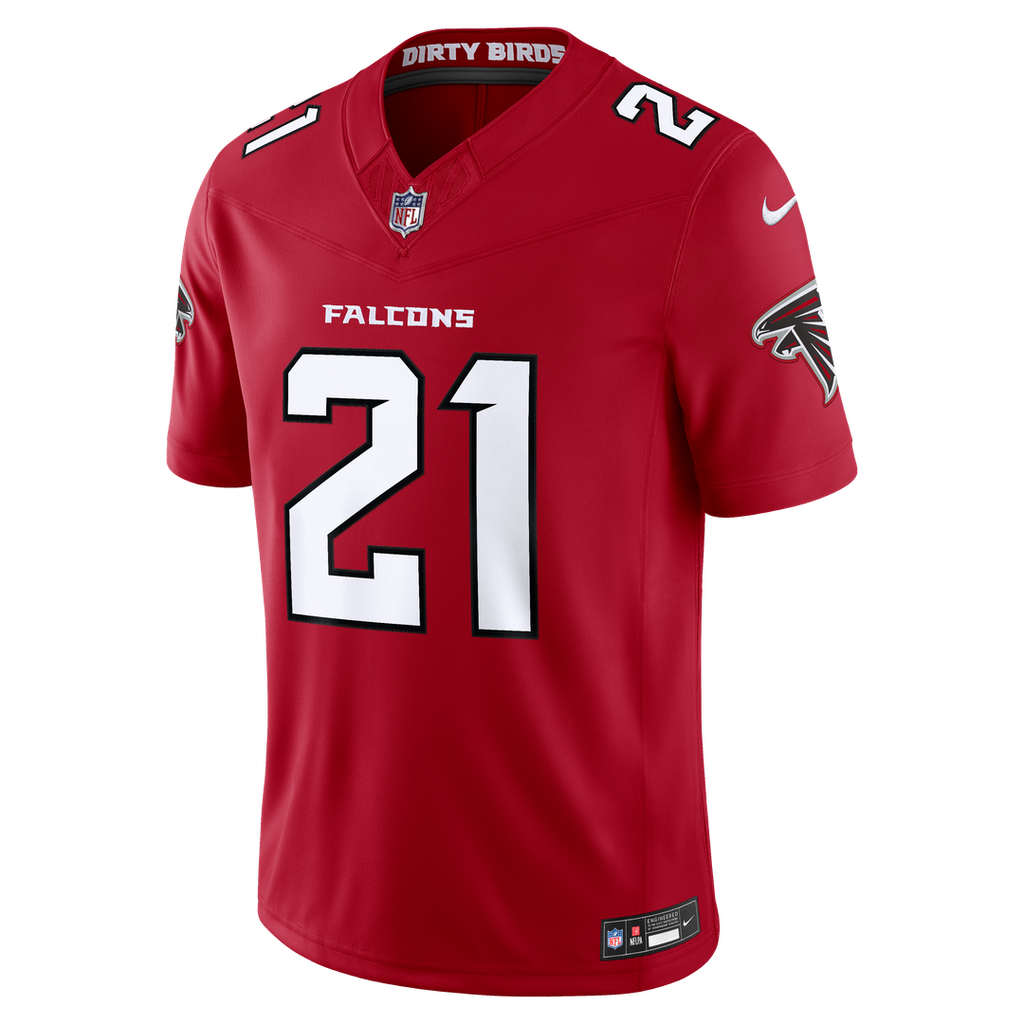 Deion Sanders Atlanta Falcons Team Vapor F.U.S.E. Stitched Retired Limited Jersey - Red