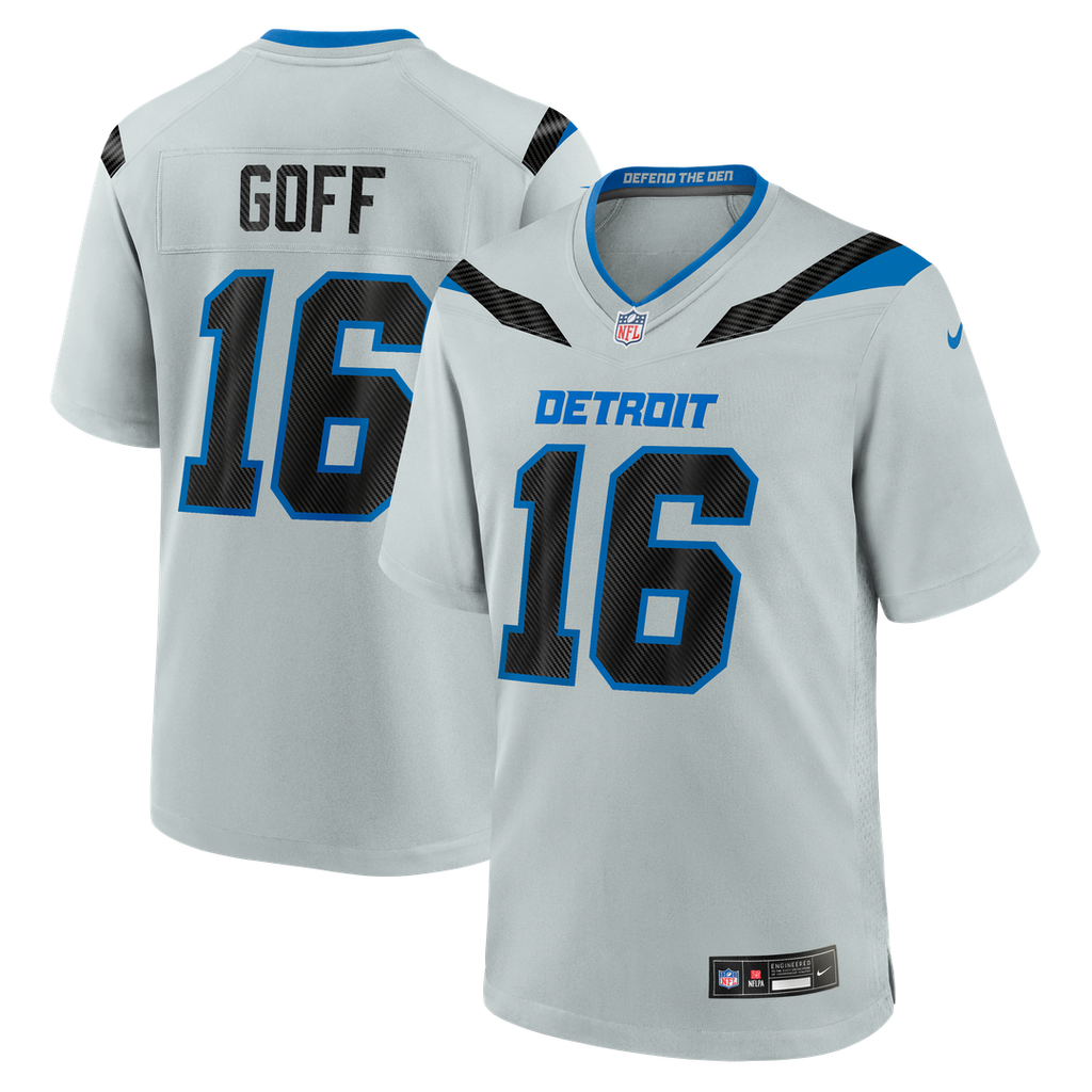 Jared Goff Detroit Lions 2026 Rivalries Collection Game Jersey - Silver