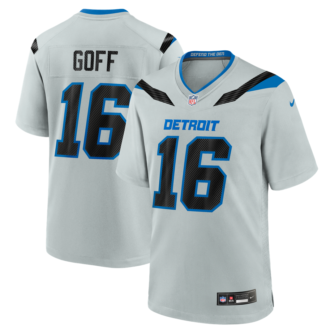 Jared Goff Detroit Lions 2026 Rivalries Collection Game Jersey - Silver