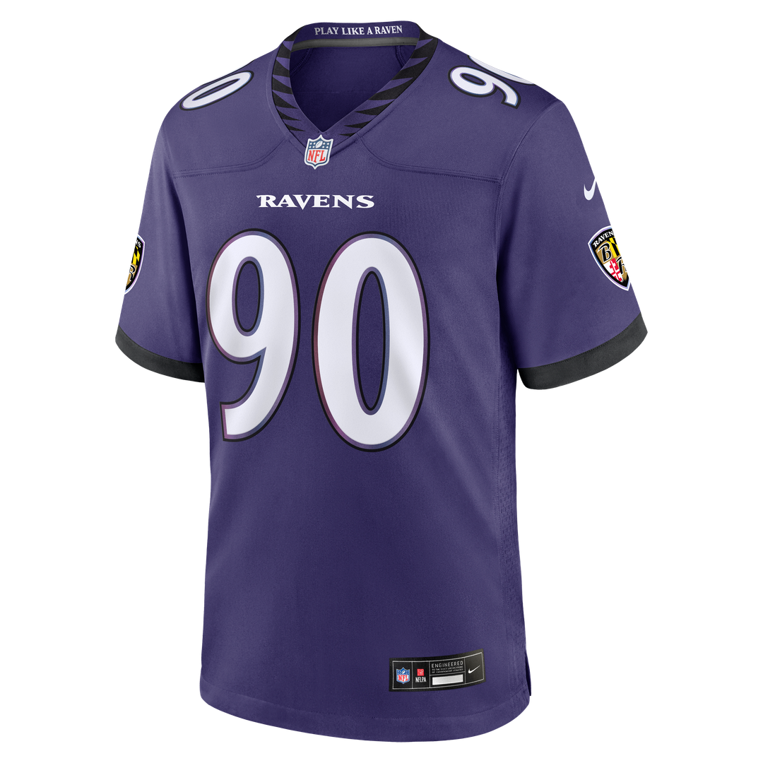 Aeneas Peebles Baltimore Ravens Team Game Jersey - Purple