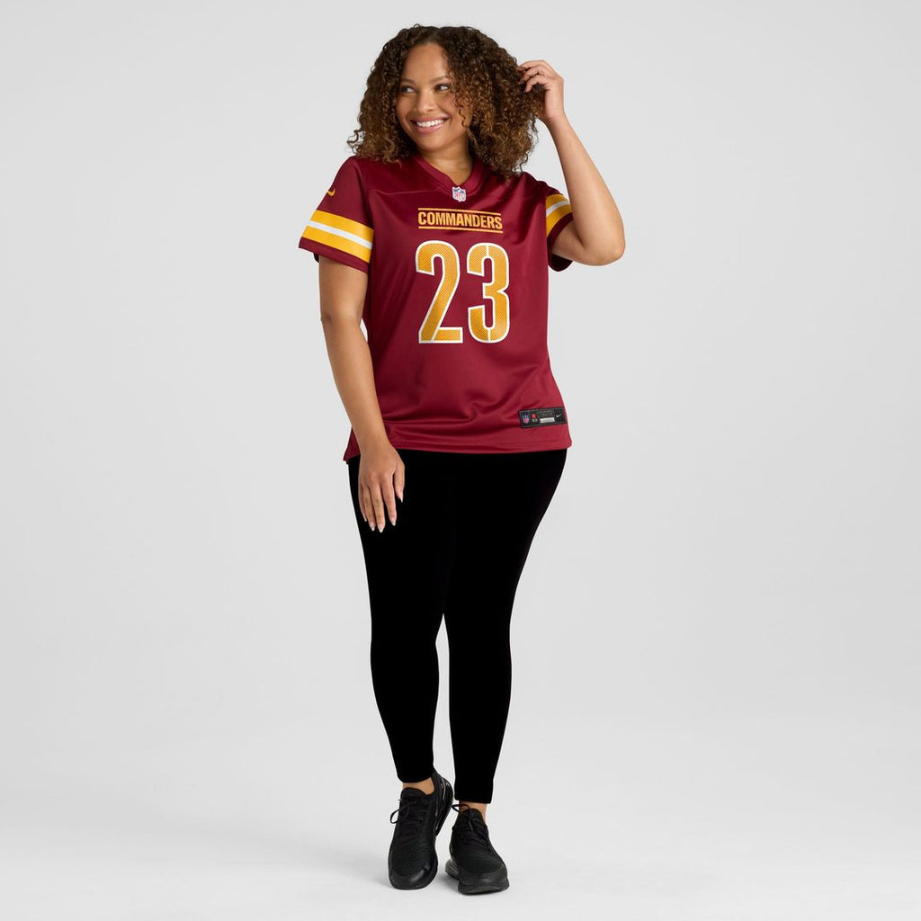 Trey Amos Washington Commanders Women's Team Game Jersey - Burgundy