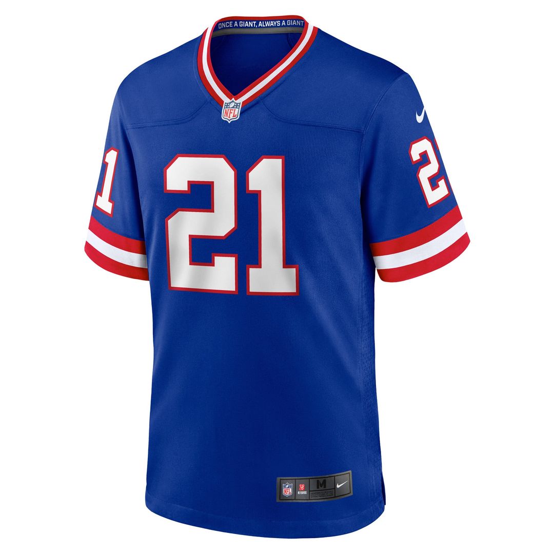 Tiki Barber New York Giants Retired Player Alternate Game Jersey - Royal