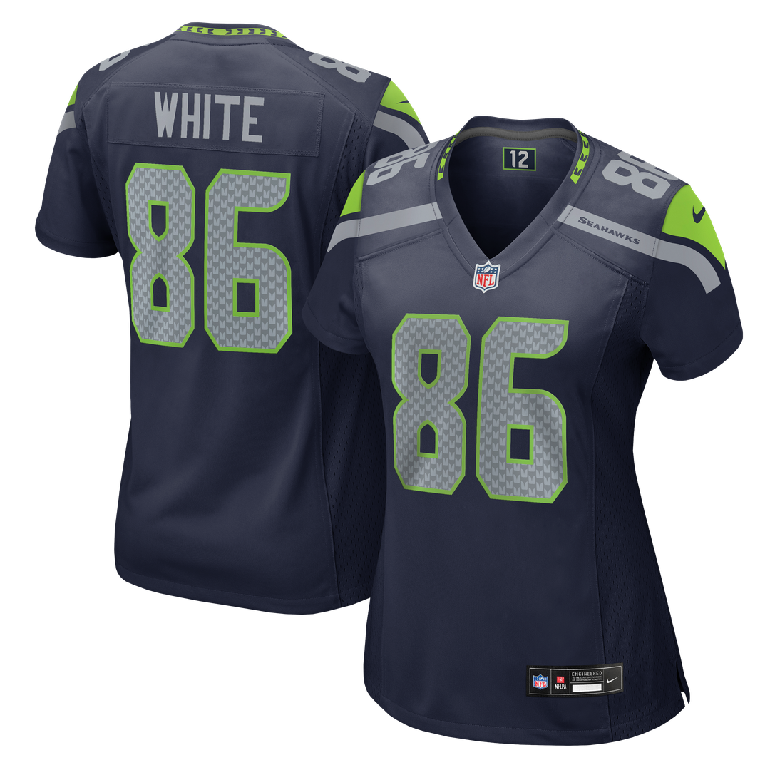 Ricky White Seattle Seahawks Women's Team Game Jersey - College Navy