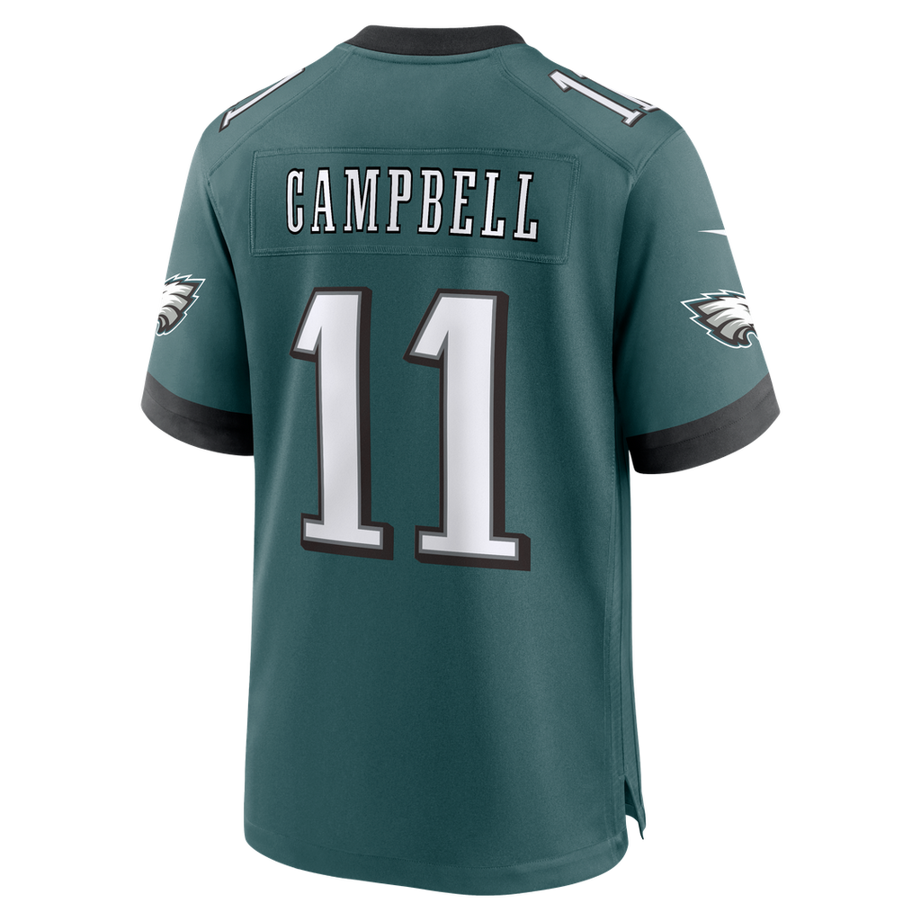 Jihaad Campbell Philadelphia Eagles Team Game Jersey - Midnight Green