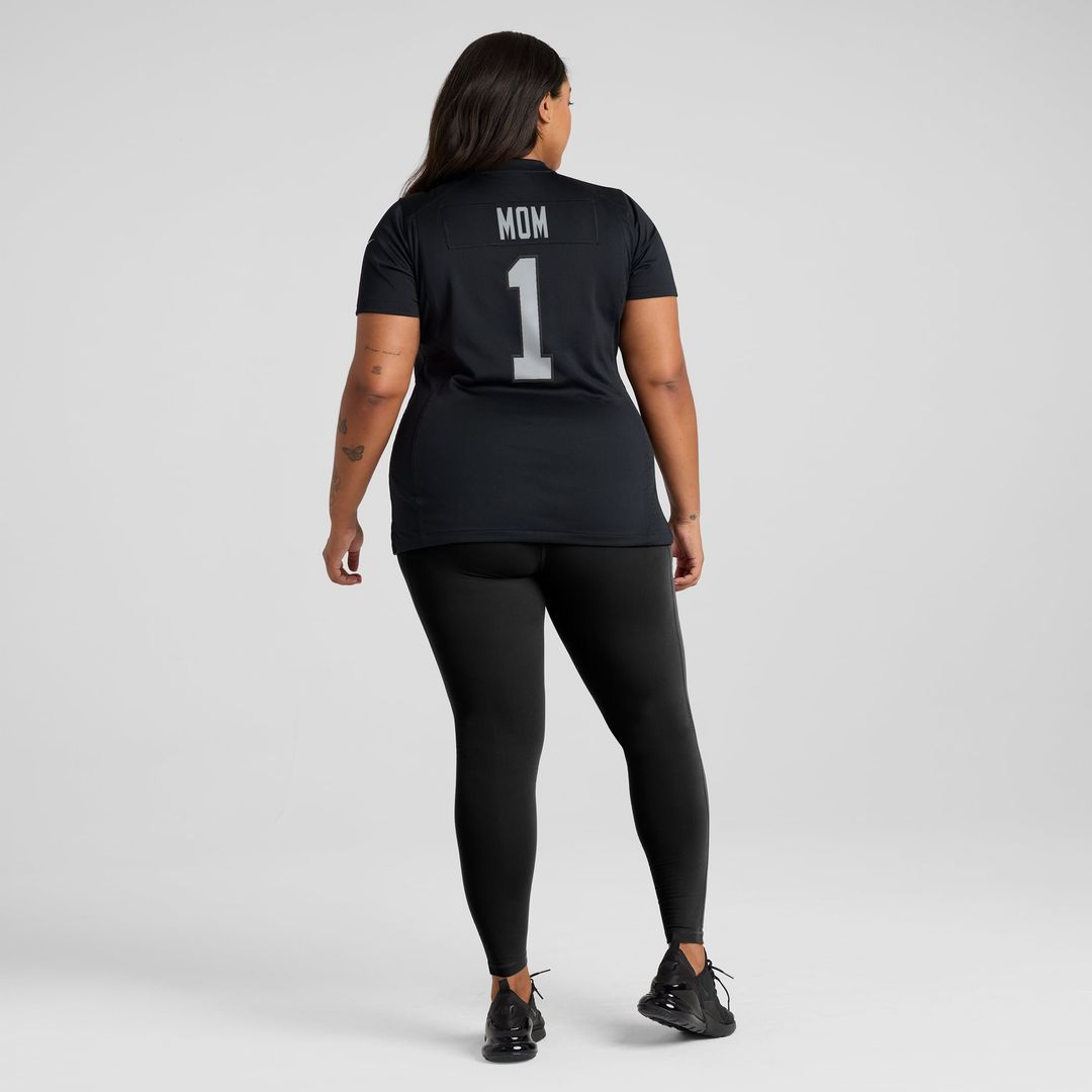 Number 1 Mom Las Vegas Raiders Women's Game Jersey - Black
