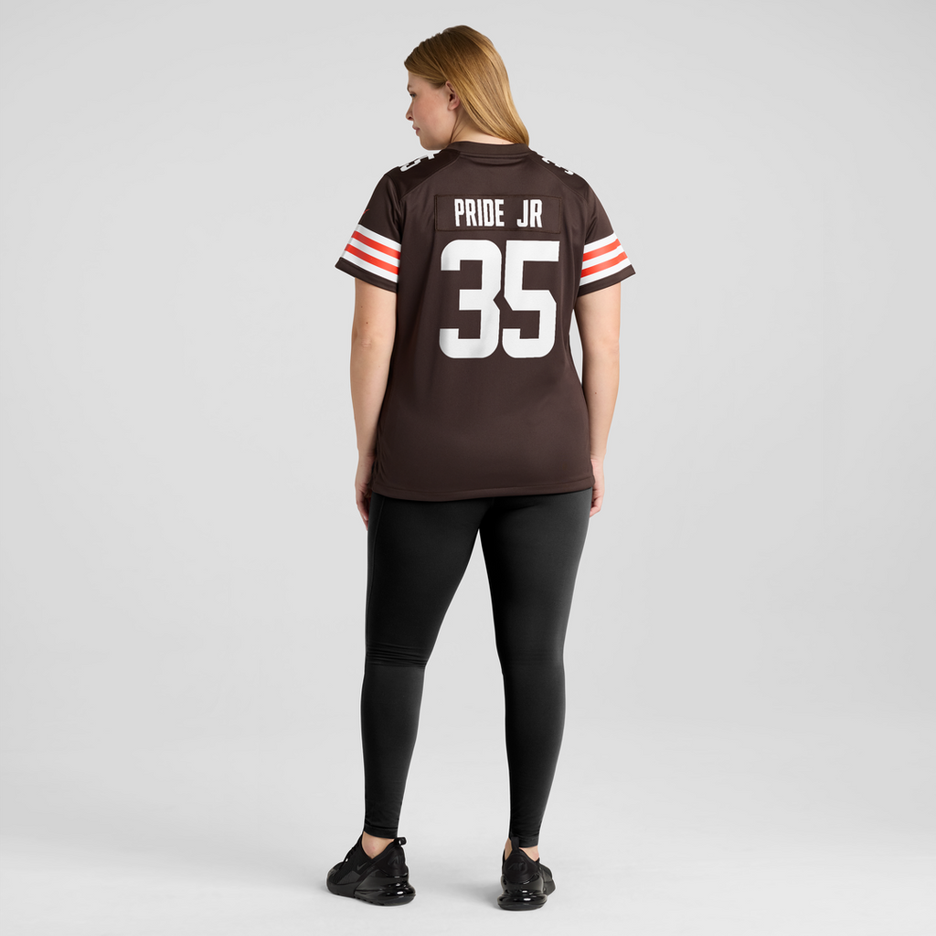 Toriano Pride Jr. Cleveland Browns Women's Team Game Jersey - Brown